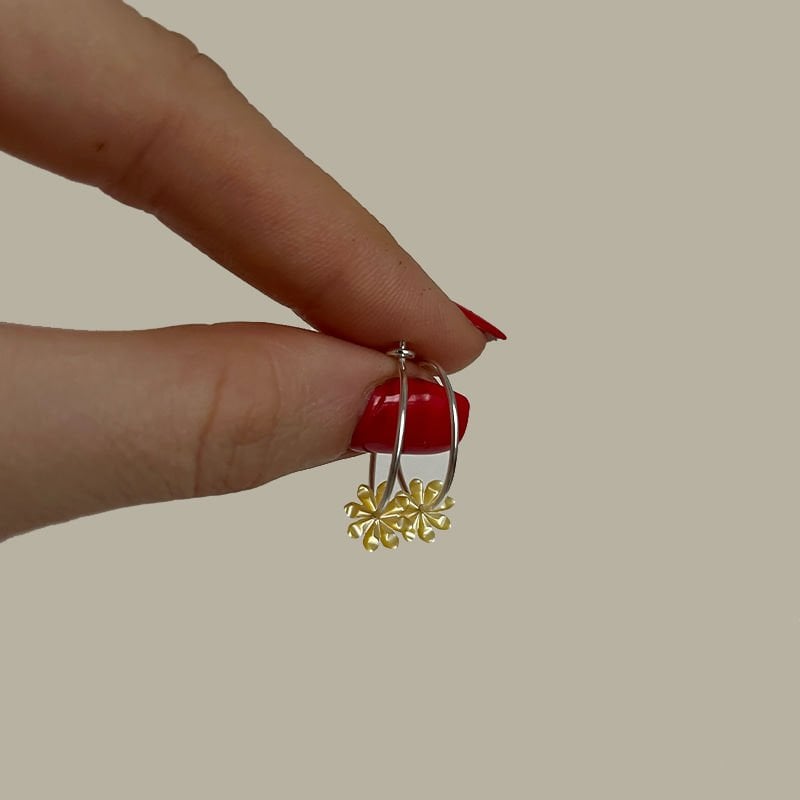 Daisy Sarı Sedef Küpe