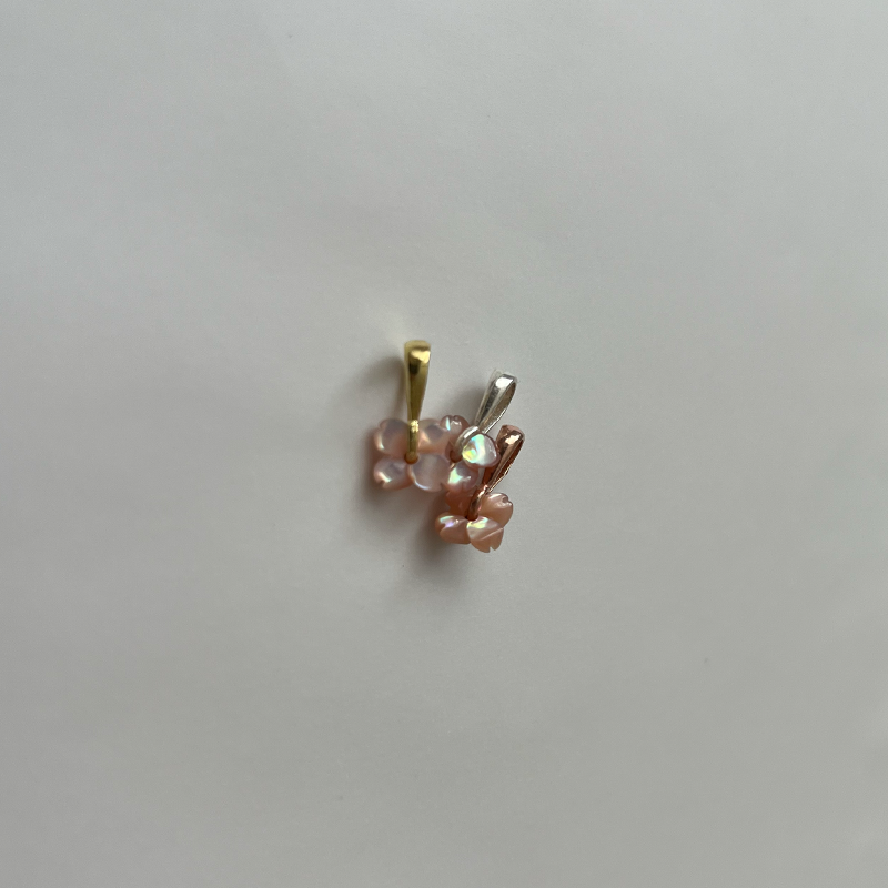Pembe Sedef Sakura Kolye