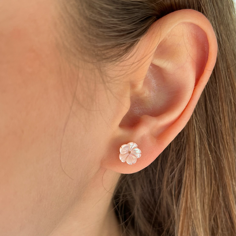 Peony Kolye Ve Küpe Set