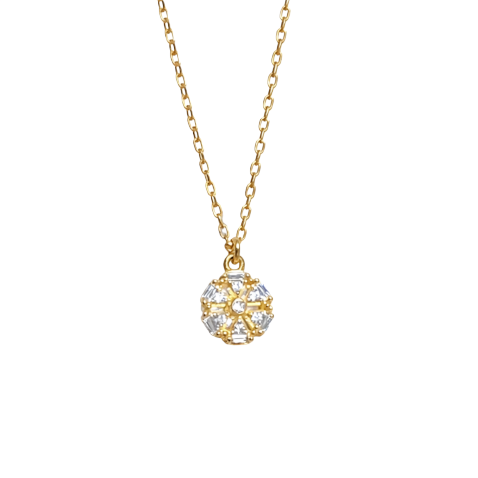 925 Mix Taşlı Güneş Kolye