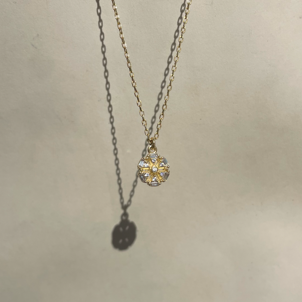 925 Mix Taşlı Güneş Kolye