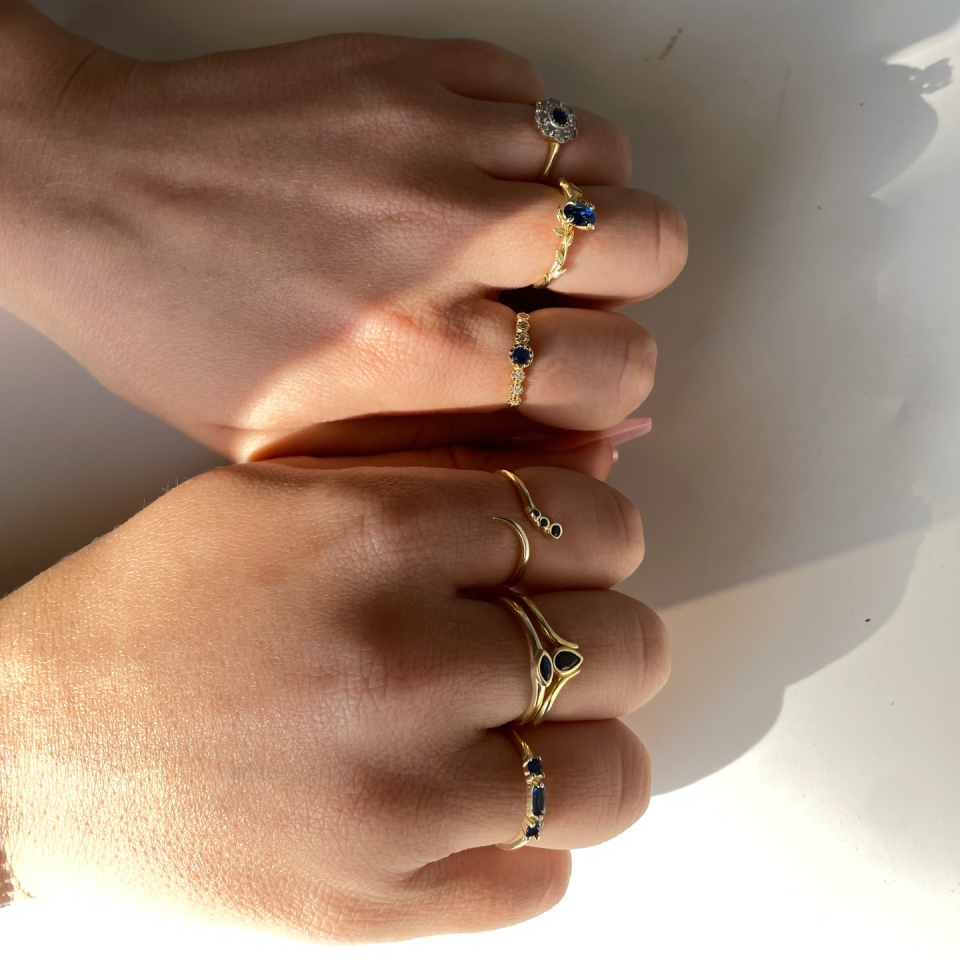 925 Mix Taşlı Yüzük