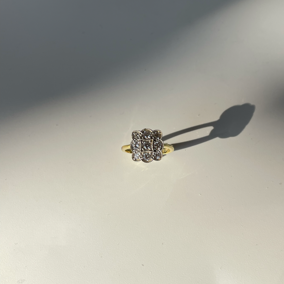 925 Vintage Taşlı Yüzük