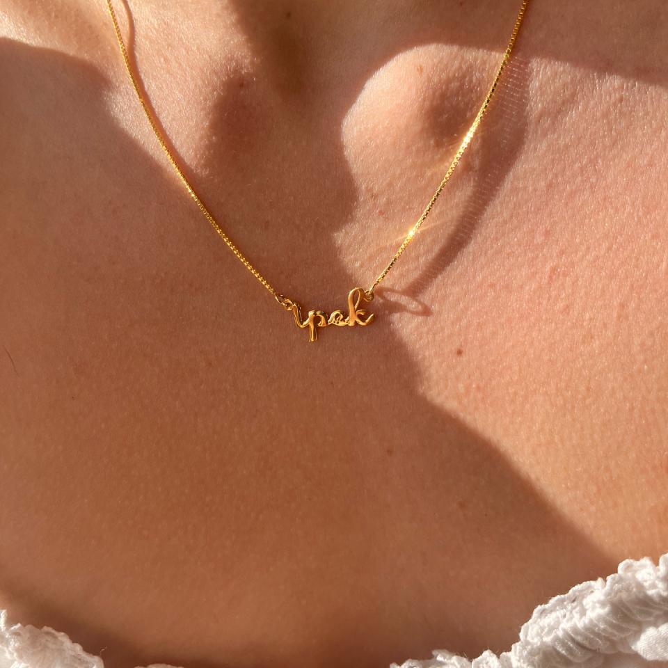 925 Mini İsim Kolye