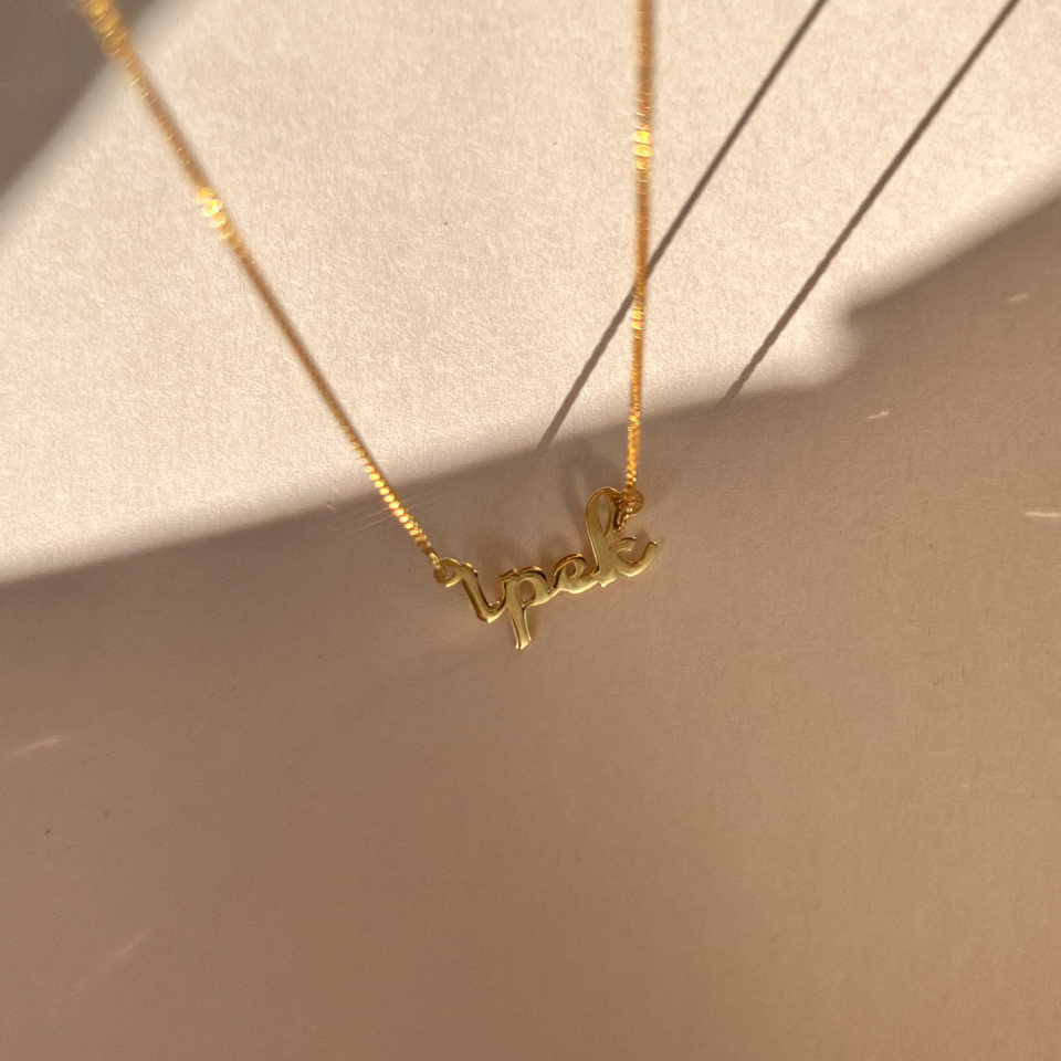 925 Mini İsim Kolye