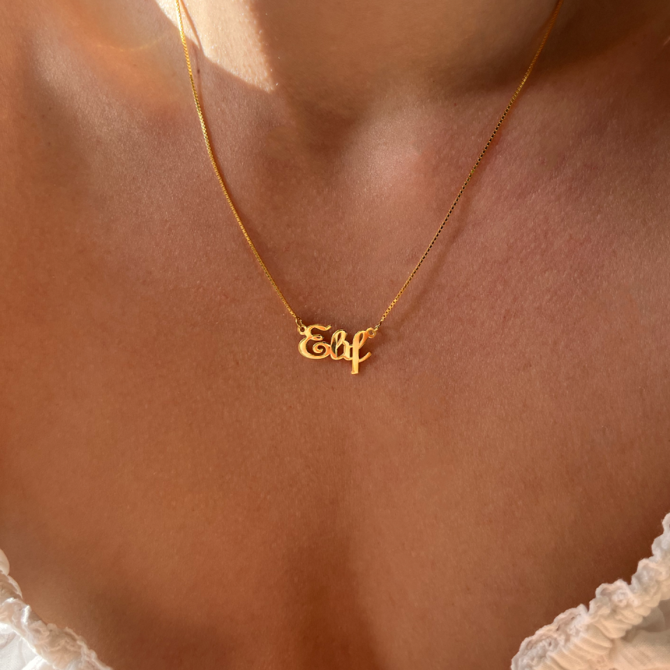 925 El Yazısı Kolye Silver