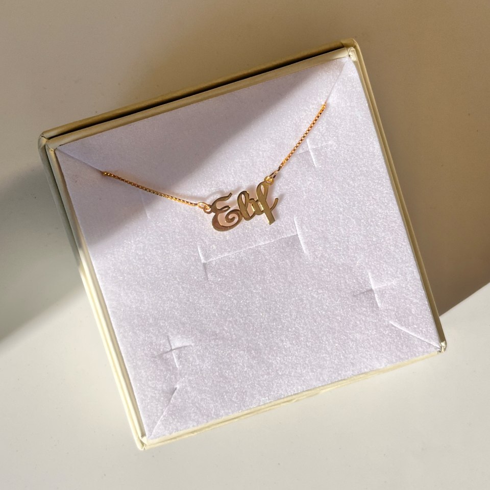 925 El Yazısı Kolye Silver