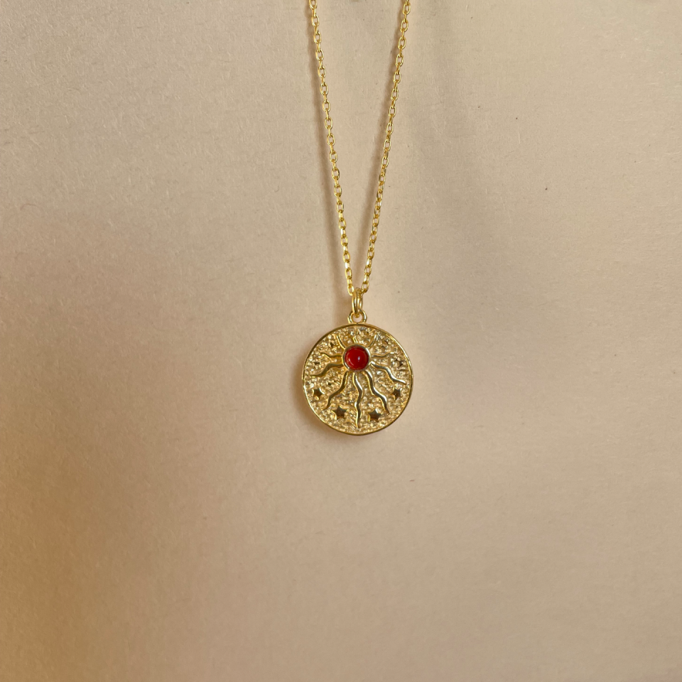 925 İgnis Madalyon Kolye