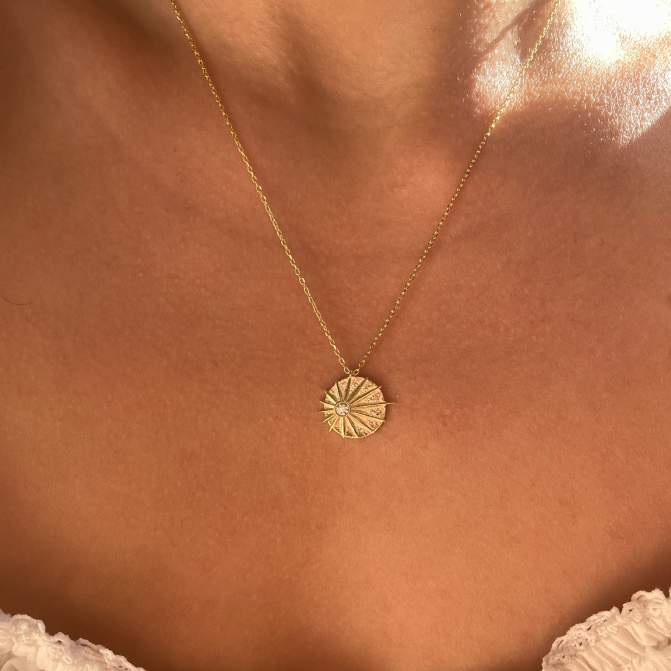 925 Lumen Madalyon Kolye