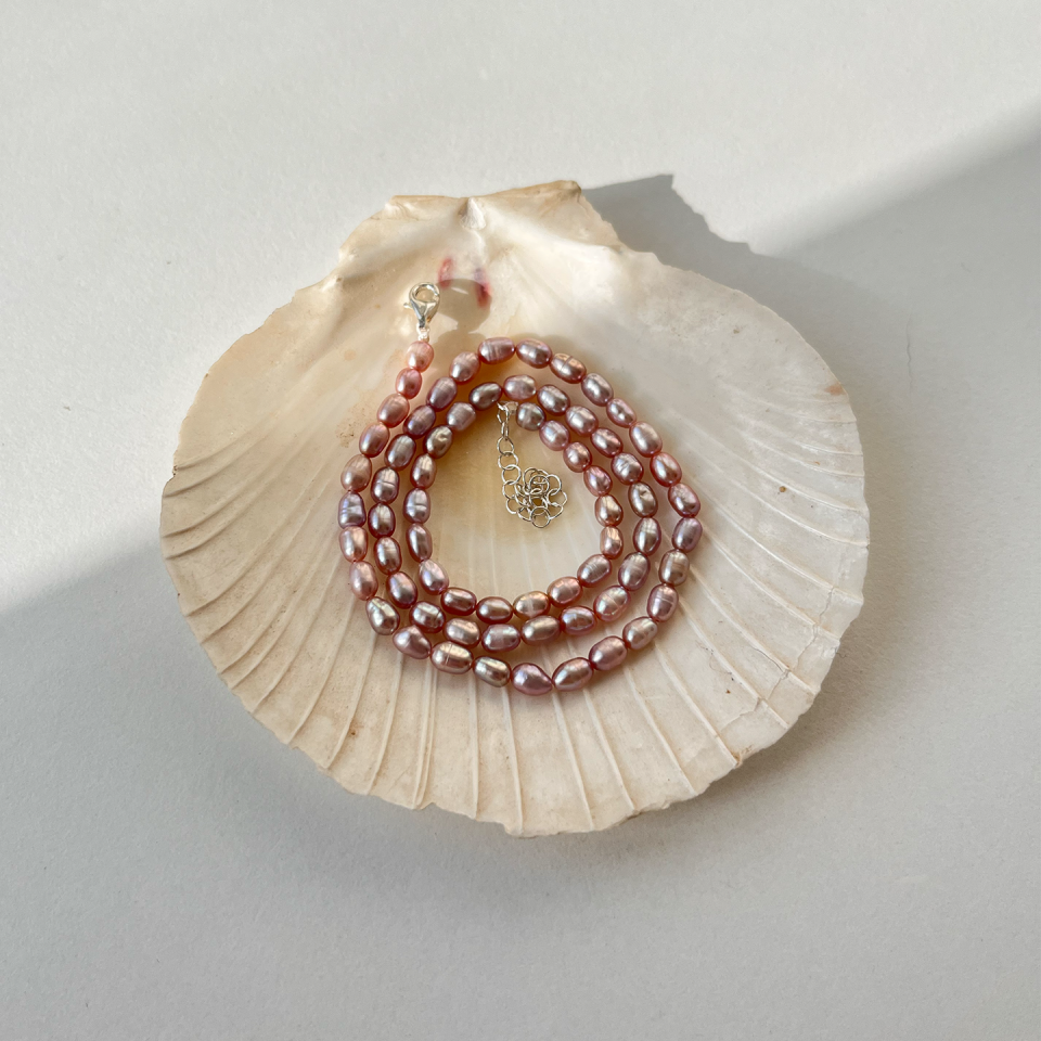 Lilac İnci Kolye No2