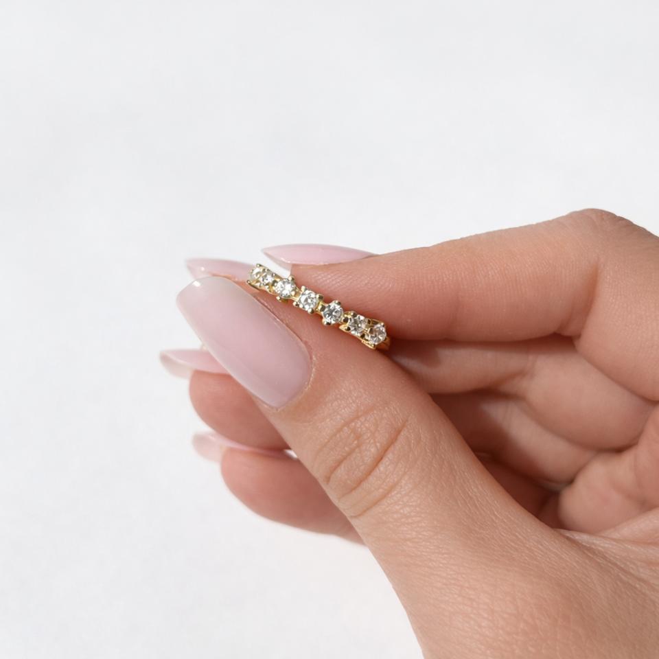 925 Sıralı Taşlı Yüzük