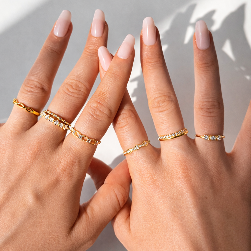 925 Üçtaş Yüzük