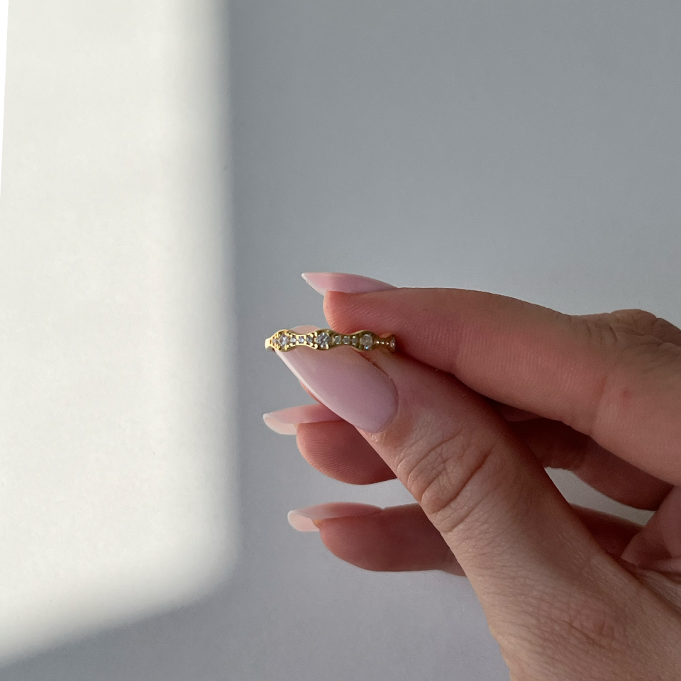 925 Minimal Taşlı Yüzük